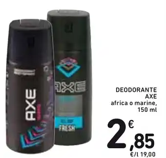 Spazio Conad Axe Deodorante Africa o Marine 150 ml offerta