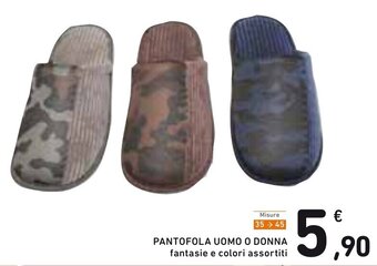Spazio Conad Pantofola Uoma o Donna 35-45 offerta