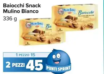 Carrefour Mulino Bianco Baiocchi Snack 336 g offerta