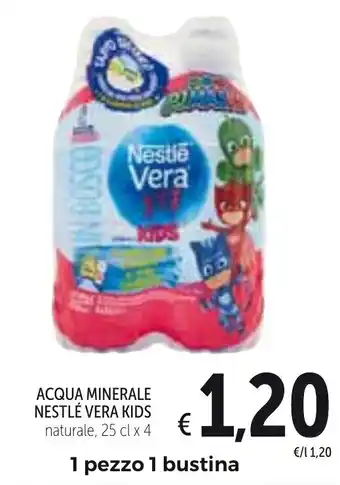 Spazio Conad Nestlé Vera Kids Acqua Minerale Naturale 25 cl x 4 offerta