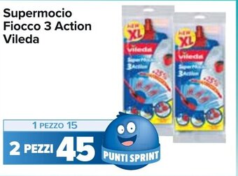 Carrefour Vileda Supermocio Fiocco 3 Action offerta