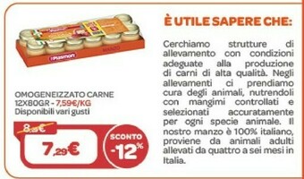 Bimbo Store Plasmon Omogeneizzato Carne offerta