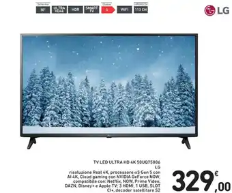 Spazio Conad LG TV LED Ultra HD 4K 50UQ75006 offerta