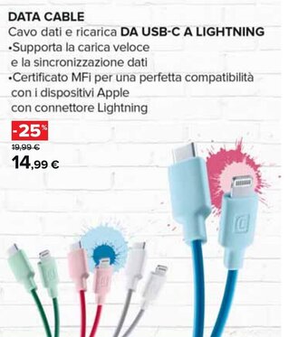 Carrefour Cellularline Data Cable offerta