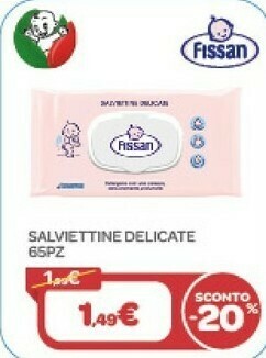 Bimbo Store Fissan Salviettine Delicate offerta