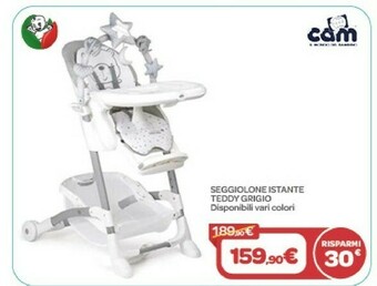 Cam Seggiolone Teddy Grigio