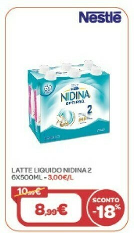 Bimbo Store Nestle Latte Liquido Nidina 2 offerta