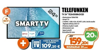 Expert Telefunken TE24550B42V2D offerta