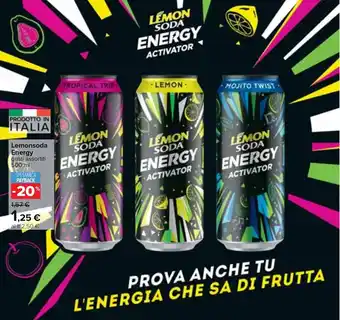 Carrefour Energy Lemonsoda gusti assortiti 500 ml offerta