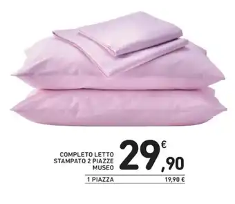 Spazio Conad Museo Completo Letto Stampato 2 Piazze offerta