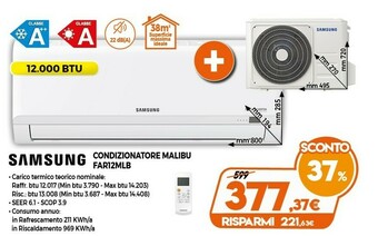 Expert Samsung Condizionatore Malibu FAR12MLB offerta
