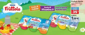Carrefour Nestlé Fruttolo gusti assortiti 300 g offerta