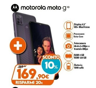 Expert Motorola Moto G10 offerta