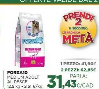 L´Isola dei Tesori Forza10 Medium Adult Al Pesce offerta