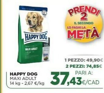L´Isola dei Tesori Happy Dog Maxi Adult offerta