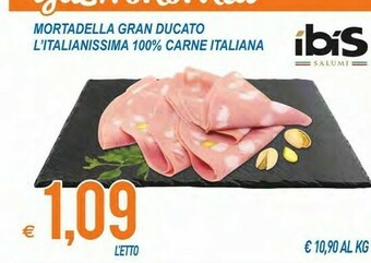 MD Discount Mortadella Gran Ducato L'italianissima 100% Carne Italiana offerta