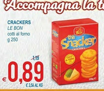 MD Discount Le Bon The Snacker Crackers 250 G(ml) offerta