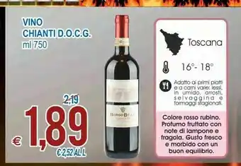 MD Discount Borgo Bello Chianti Docg 750ml offerta