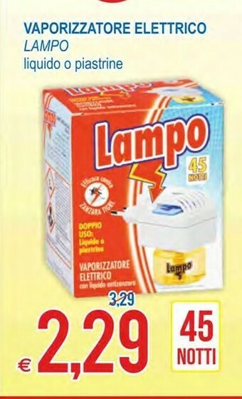 Lampo Vaporizzatore Elettrico Liquido/ Piastrine
