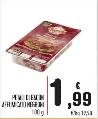 Spazio Conad Negroni Petali di Bacon Affumicato 100 g offerta