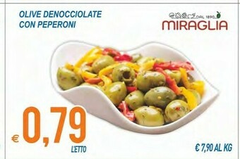 MD Discount Miraglia Olive Denocciolate Con Peperoni offerta