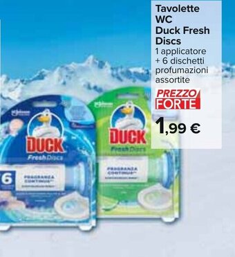 Carrefour Duck Fresh Discs Tavolette WC offerta