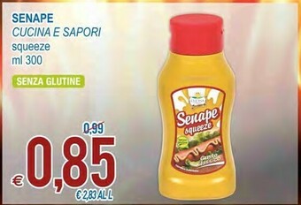 MD Discount Cucina e Sapori Senape Squeeze 300ml offerta