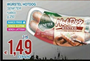 MD Discount Senfter Wurstel Hotdog Rustico offerta