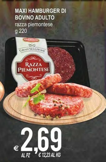 MD Discount Maxi Hamburger Di Bovino Adulto offerta