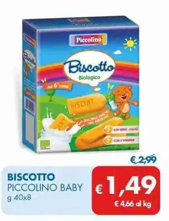 MD Discount Piccolino Baby Biscotto g 40x8 offerta