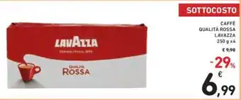 Conad Lavazza Caffè Qualità Rossa 250 g x 4 offerta