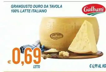 MD Discount Grangusto Duro Da Tavola 100%latte Italiano offerta