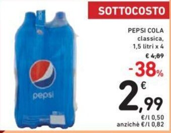 Conad Pepsi Cola classica 1,5 litri x 4 offerta