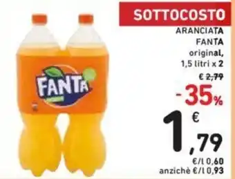 Conad Fanta Aranciata original 1,5 litri x 2 offerta