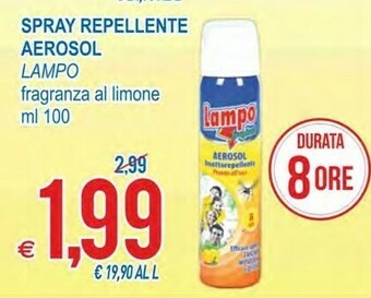 MD Discount Lampo Spray Repellente Aerosol Fragranza Al Limone 100 Ml offerta