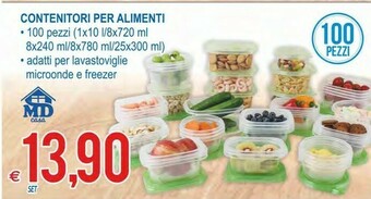 MD Discount Contenitori per alimenti offerta