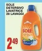 Mondo Brico Sole Detersivo lavatrice offerta