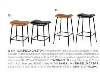Maisons du Monde Sgabello Dalston offerta