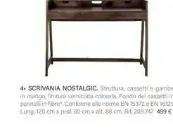 Maisons du Monde Nostalgic Scrivania offerta