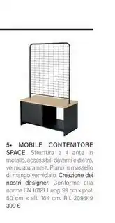 Maisons du Monde Mobile Contenitore Space offerta