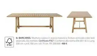 Maisons du Monde Barcares Tavoli offerta