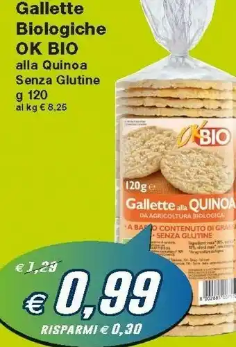 Prix Quality Ok Bio Gallette Alla Quinoa Senza Glutine offerta
