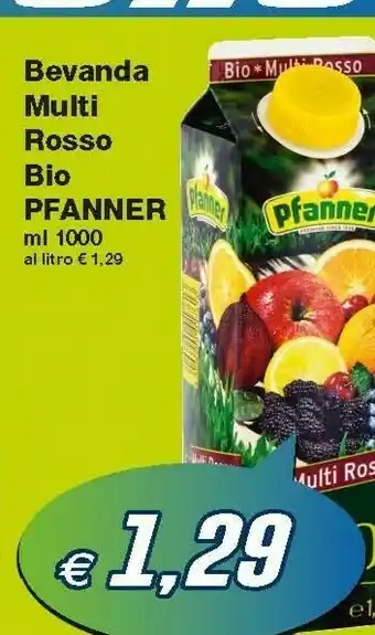Prix Quality Pfanner Bevanda Multi Rosso Bio offerta