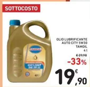 Conad Tamoil Olio Lubrificante Auto City 5W30 4 L offerta