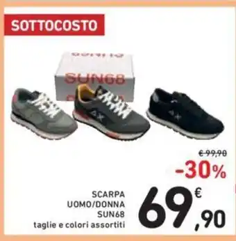 Offerta Scarpa Uomo Donna Sun68 taglie e colori assortiti nel volantino di Conad
