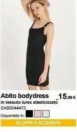 Abito Bodydress Tessuto Lurex Elasticizzato