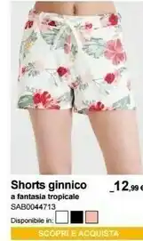 Terranova Shorts Ginnico A Fantasia Tropicale offerta