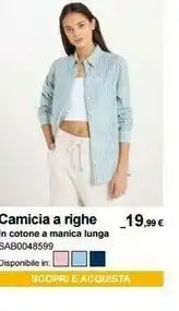 Terranova Camicia A Righe offerta