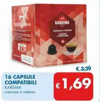 MD Discount Karisma 16 Capsule Compatibili cremoso e intenso offerta