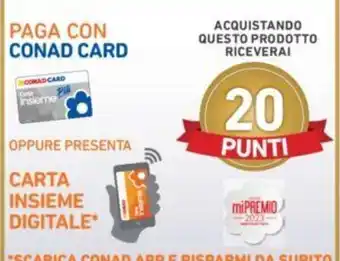 Conad Conad Card Paga Con Carta Insieme Digitale offerta
